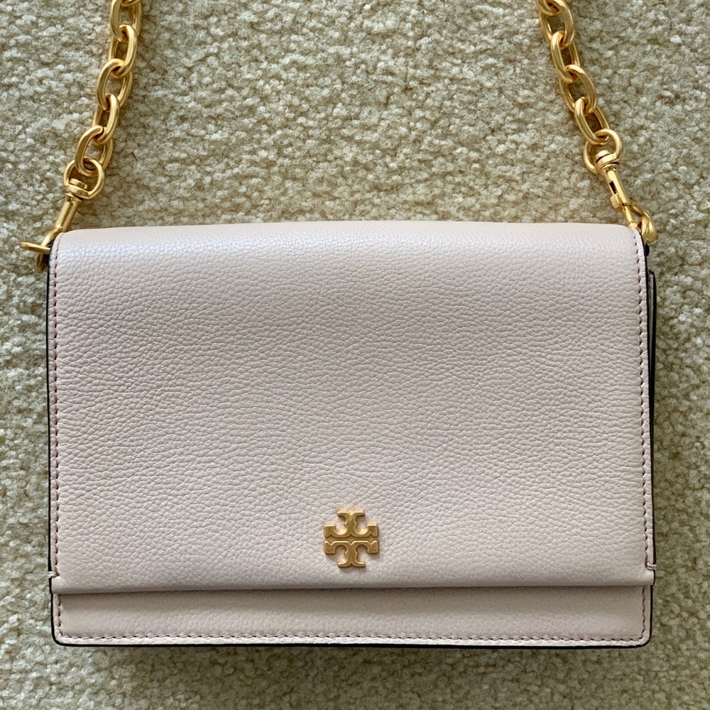 Tory Burch Georgia Pebbled Combo Crossbody